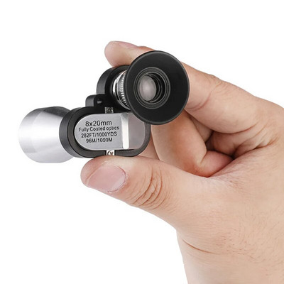 8x20 HD Night Vision Mini Pocket Zoom Μονόφθαλμο Φορητό Τηλεσκόπιο για Κάμπινγκ Ορειβασία Πεζοπορία Παρατήρηση πουλιών