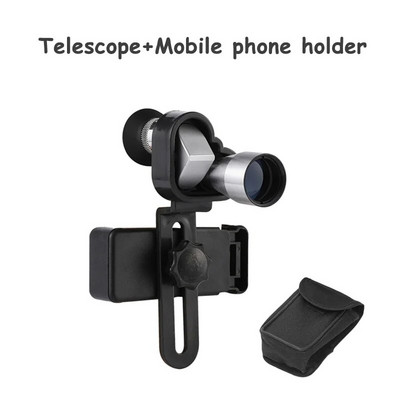 Telescop portabil 8x20 HD, cu vedere de noapte, cu zoom de buzunar, monocular, pentru camping, alpinism, excursie, observarea păsărilor