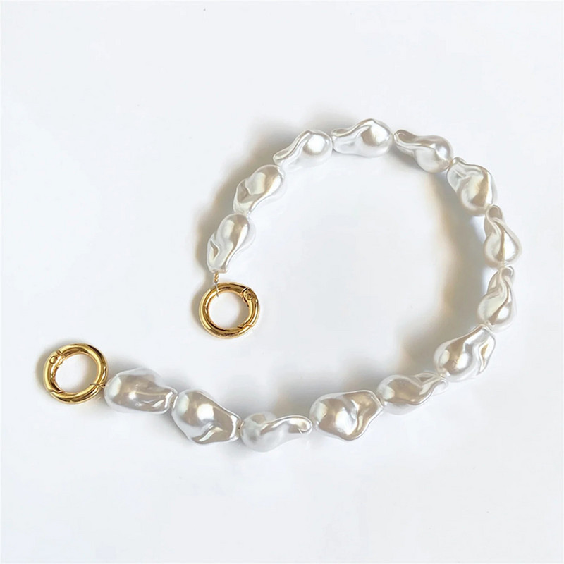 Korejas mobilā tālruņa akmens pērļu rokassprādzes ķēde iPhone 14 13 12 Pro Max Samsung Flip 3 4 Flip3 Flip4