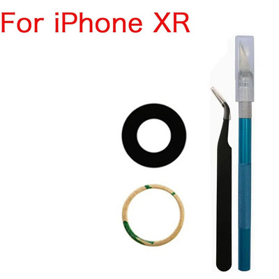 Zamjena staklene leće stražnje kamere s ljepilom i alatom za popravak za iPhone X XR XS 11 12 13 Mini Pro Max