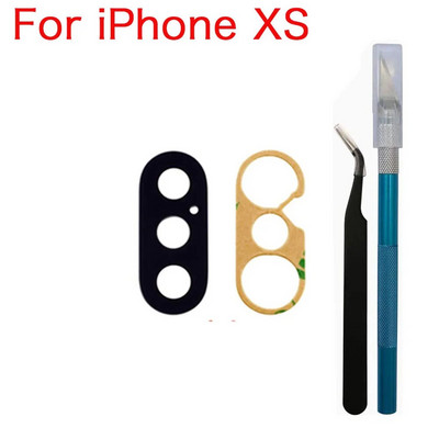 Zamjena staklene leće stražnje kamere s ljepilom i alatom za popravak za iPhone X XR XS 11 12 13 Mini Pro Max