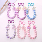 Salda krāsaina akrila tālruņa ķēde, siksna, loki, apaļas krelles, mobilā tālruņa ķēde sievietēm, meitenēm, mobilā tālruņa aukla dzimšanas dienas dāvana