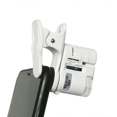 Лупа 100X Мини микроскоп Мобилен телефон Антични бижута с висока разделителна способност Идентификация на нефрит Анти-фалшифициране
