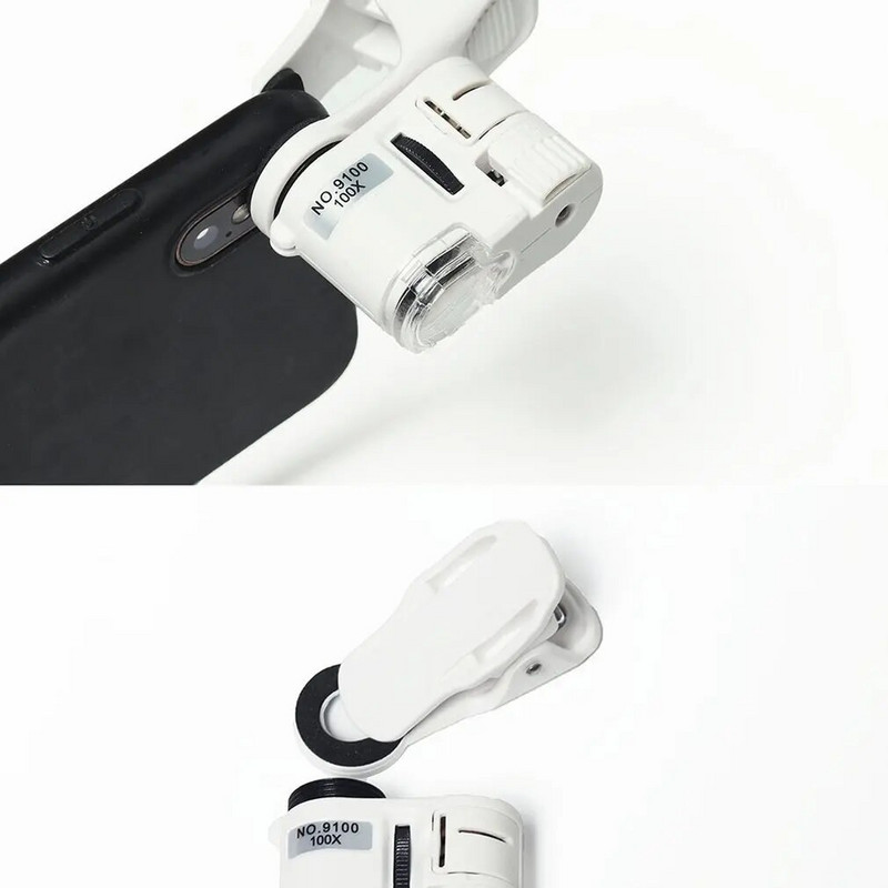 Lupa 100X mini mikroskops mobilais tālrunis augstas izšķirtspējas antīkas rotaslietas nefrīta identifikācija viltošanas novēršana