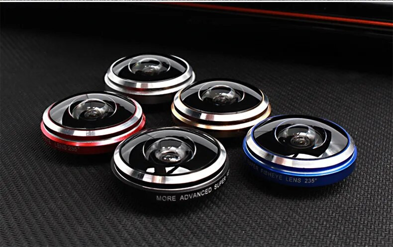Mobilā tālruņa zivs acs objektīvs 235 grādu Super Fish Eyes kameras objektīvs viedtālrunim iPhone Samsung Xiaomi Fish Eye Lente De Celular