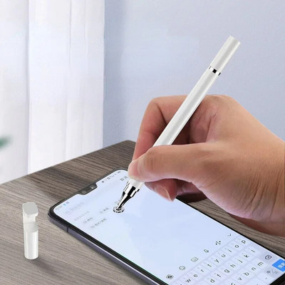 Писалка 2 в 1 Стилус за мобилен телефон Таблет Капацитивен сензорен молив за Iphone Samsung Универсален молив за екран за рисуване на телефони с Android