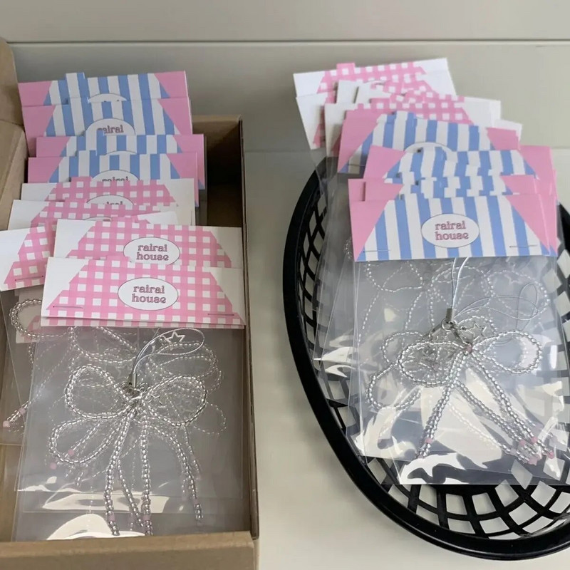 Kawaii privjesak za telefon Slatka perla leptir privjesak za ključeve Dodaci za iP14Plus CCD kameru Školska torba Ins Korea Sweet Girl