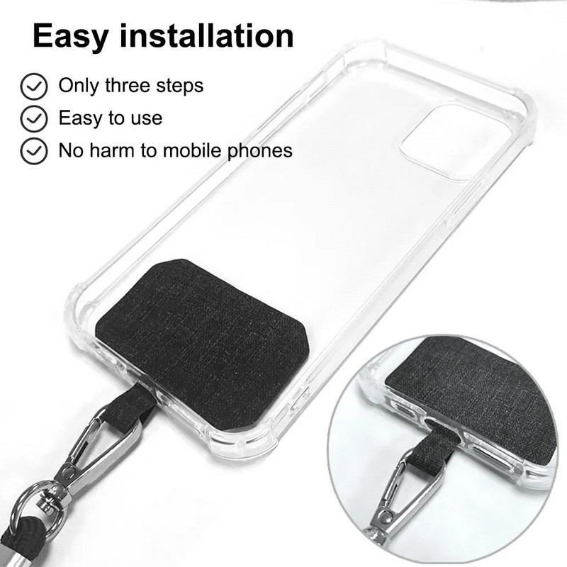 Universāls Crossbody Patch Tālruņa Virves Mobilā Telefona Siksna Štrope Neilona Mīksta Virve Mobilā Tālruņa pakarināmā Vada Turētājs