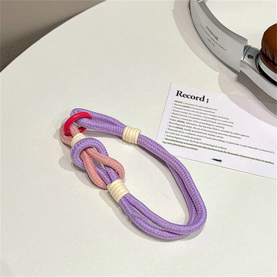 Rokas siksna tālruņa piekariņam Luksusa šūnu aksesuāri ar atslēgu virves krāsainām rokassprādzēm Telefona rotaslietas virves atslēgu piekariņš