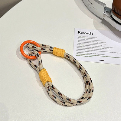 Rokas siksna tālruņa piekariņam Luksusa šūnu aksesuāri ar atslēgu virves krāsainām rokassprādzēm Telefona rotaslietas virves atslēgu piekariņš