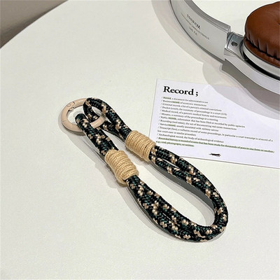 Rokas siksna tālruņa piekariņam Luksusa šūnu aksesuāri ar atslēgu virves krāsainām rokassprādzēm Telefona rotaslietas virves atslēgu piekariņš