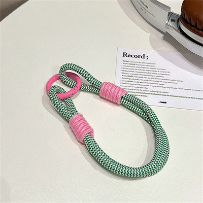 Rokas siksna tālruņa piekariņam Luksusa šūnu aksesuāri ar atslēgu virves krāsainām rokassprādzēm Telefona rotaslietas virves atslēgu piekariņš