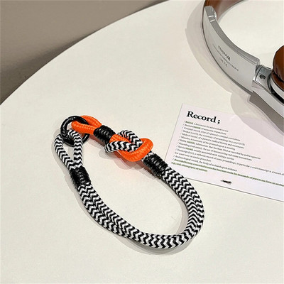 Rokas siksna tālruņa piekariņam Luksusa šūnu aksesuāri ar atslēgu virves krāsainām rokassprādzēm Telefona rotaslietas virves atslēgu piekariņš