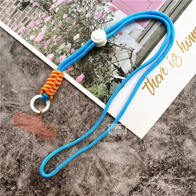 Atslēgu piekariņa štrope regulējams vads mobilā tālruņa piekariņam Spilgtas krāsas kakla siksniņa atslēgām Universāls Landyard atslēgu piekariņš sievietēm