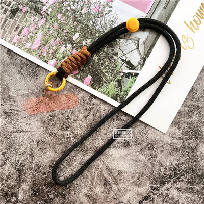 Atslēgu piekariņa štrope regulējams vads mobilā tālruņa piekariņam Spilgtas krāsas kakla siksniņa atslēgām Universāls Landyard atslēgu piekariņš sievietēm