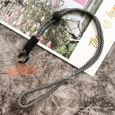 Atslēgu piekariņa štrope regulējams vads mobilā tālruņa piekariņam Spilgtas krāsas kakla siksniņa atslēgām Universāls Landyard atslēgu piekariņš sievietēm