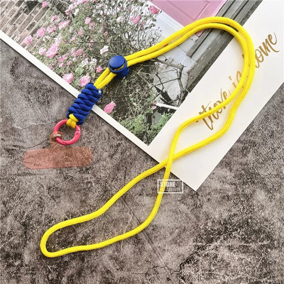 Atslēgu piekariņa štrope regulējams vads mobilā tālruņa piekariņam Spilgtas krāsas kakla siksniņa atslēgām Universāls Landyard atslēgu piekariņš sievietēm