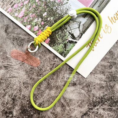 Atslēgu piekariņa štrope regulējams vads mobilā tālruņa piekariņam Spilgtas krāsas kakla siksniņa atslēgām Universāls Landyard atslēgu piekariņš sievietēm