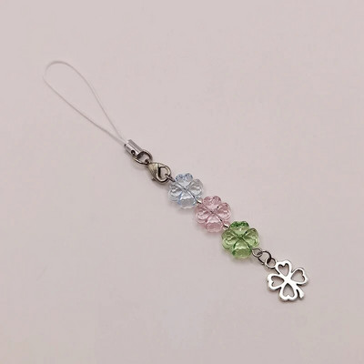 Jauns tālruņa Y2K ķēdes siksna ar zilām fāzēm Cute Kawaii ar rokām izgatavots atslēgu piekariņa kulons iPhone Xiaomi Oppo Vivo