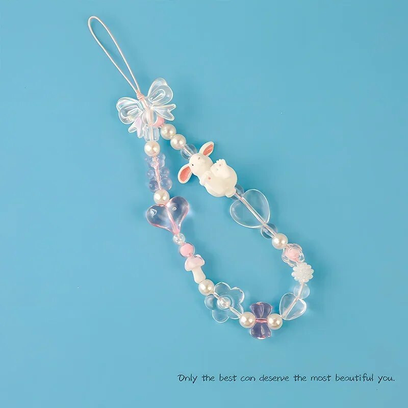 Vibu helmestega mobiiltelefoni amulett rihm kett kaelapael naistele tüdrukutele ehted liblikas telefonihoidja helmed ripats kaunistused hulgimüük