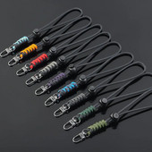 Lanac za mobilni telefon Prsten Kabel za ključeve Narukvica Luksuzni viseći držač za mobitel Uže kontrastnih boja Paracord privjesak za ključeve