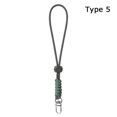 Lanac za mobilni telefon Prsten Kabel za ključeve Narukvica Luksuzni viseći držač za mobitel Uže kontrastnih boja Paracord privjesak za ključeve