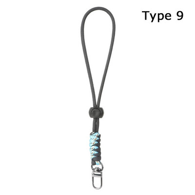 Lanac za mobilni telefon Prsten Kabel za ključeve Narukvica Luksuzni viseći držač za mobitel Uže kontrastnih boja Paracord privjesak za ključeve