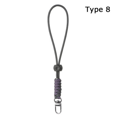 Lanac za mobilni telefon Prsten Kabel za ključeve Narukvica Luksuzni viseći držač za mobitel Uže kontrastnih boja Paracord privjesak za ključeve