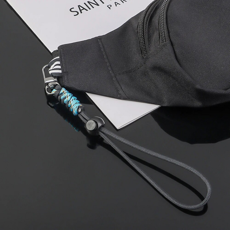 Lanac za mobilni telefon Prsten Kabel za ključeve Narukvica Luksuzni viseći držač za mobitel Uže kontrastnih boja Paracord privjesak za ključeve