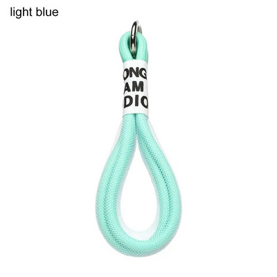 Curele pentru telefon mobil de culoare fluorescentă la modă. Snur din plasă, șnur cheie, geantă pentru agățat portofel, pandantiv, frânghie scurtă, accesorii pentru telefon