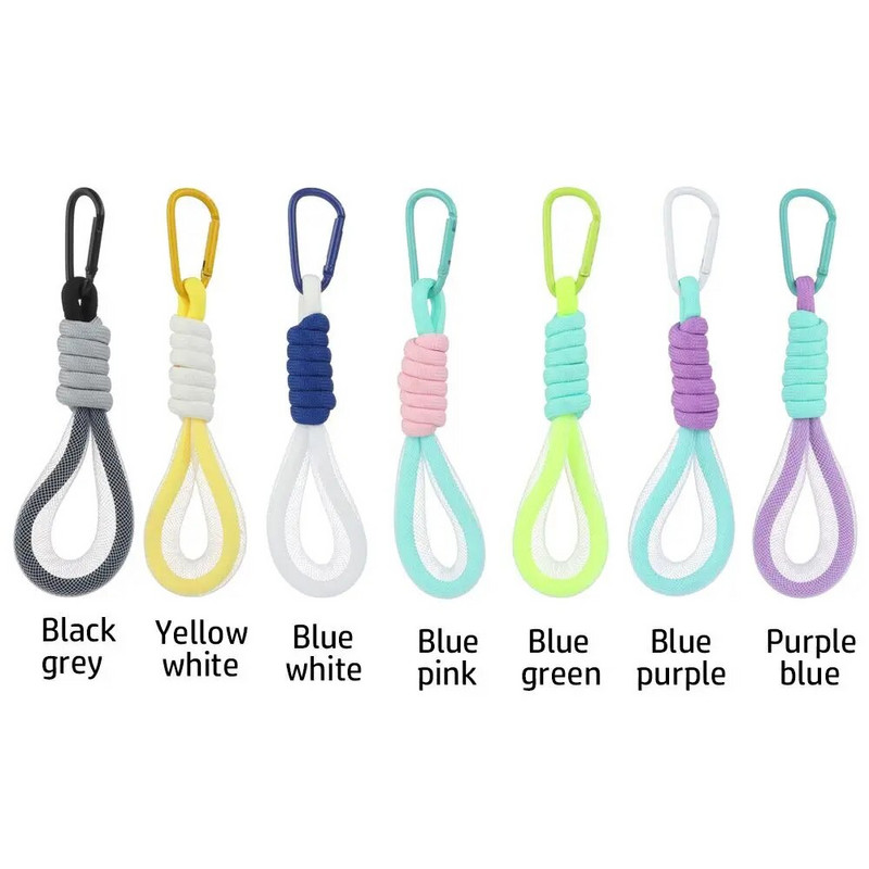 Модни флуоресцентни цветни презрамки за мобилен телефон Мрежест ремък Ключодържател Висяща чанта Портфейл Висулка Късо въже Аксесоари за телефон