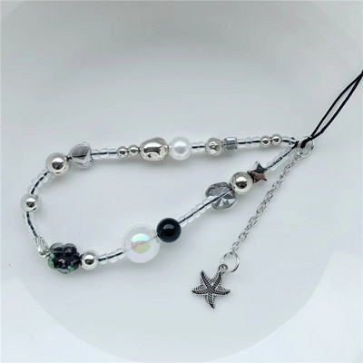 Girly Love Heart Purpura Rozā kulons Tālruņa ķēde Pret Lost Siksna Akrila Abacus Pērlītēm