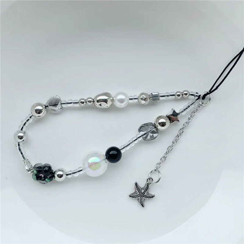 Girly Love Heart Purpura Rozā kulons Tālruņa ķēde Pret Lost Siksna Akrila Abacus Pērlītēm