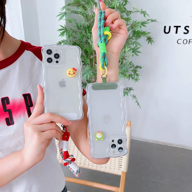 Jauns pītas mobilā tālruņa virves siksnas piekarināmās ķēdes gredzena vads ar ielāpu plaukstas siksniņu mobilā tālruņa turētājs, noņemams virves atslēgu piekariņš