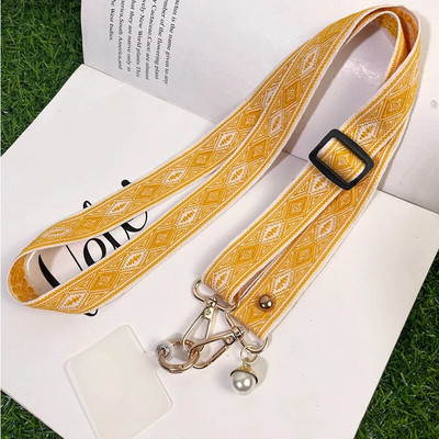 Κρεμαστό σχοινί κινητού τηλεφώνου Ethnic στυλ Διαμαντένιο μοτίβο μαργαριτάρι Κρεμαστό μακριά διαγώνια κρεμαστή θήκη τηλεφώνου από σχοινί Κορδόνια κατά της απώλειας