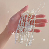 Armas helmestega kaelapael Loov akrüülist telefonikett Ilu Mood Ehted Aksessuaarid Multifilm karu liblikas pärlitest käevõru Unisex