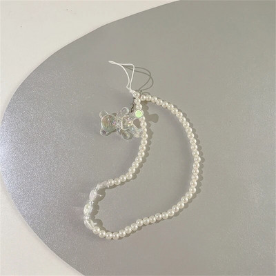 Armas helmestega kaelapael Loov akrüülist telefonikett Ilu Mood Ehted Aksessuaarid Multifilm karu liblikas pärlitest käevõru Unisex