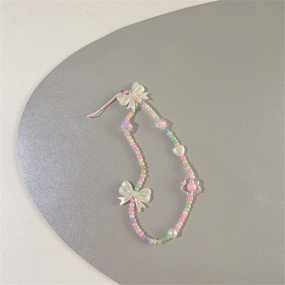 Armas helmestega kaelapael Loov akrüülist telefonikett Ilu Mood Ehted Aksessuaarid Multifilm karu liblikas pärlitest käevõru Unisex