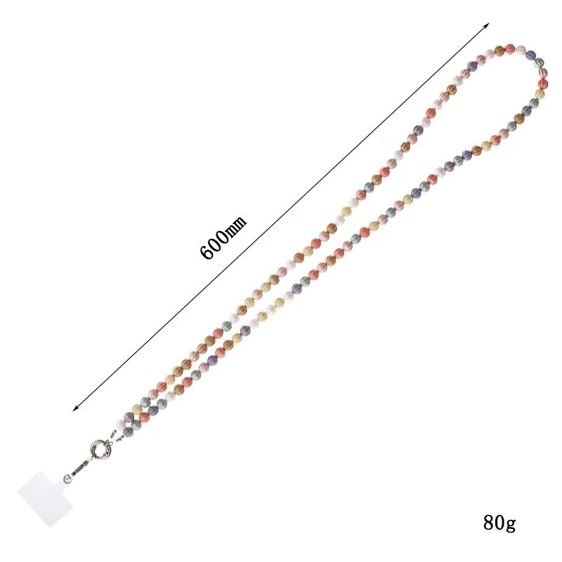 Barzdos karoliai, dirželiai, telefono dėklai, skirti iPhone rožinei spalvingai kaklo dirželiui, nešiojama grandinėlė prabangioms moterims su lizdo kortele