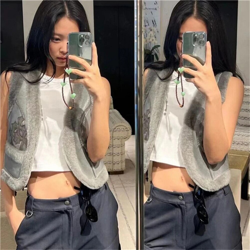 Korejski slatki telefonski lanac s perlama od ljubavnog srca, akrilni privjesak za ključeve za iPhone 14 Pro Max Anti-Lost lanac, viseći nakit Koreja