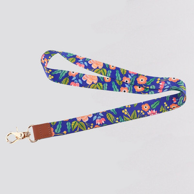 Ransitute R2801 Fashion Flowers Serie Ādas sprādzes Virves emblēmas ID Virves Tālruņa virve Atslēgas Virves kakla siksnas aksesuāri