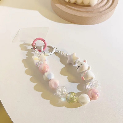 Crtani medvjed ljubavne perle lanac mobilni telefon uže kratak stil privjesak privjesak privjesak protiv pada Viseći kabel trake za nakit