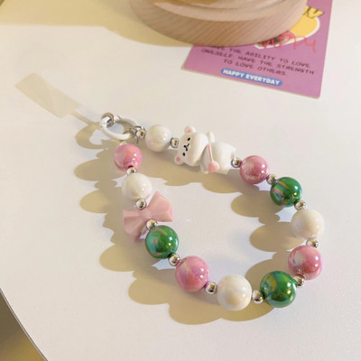 Crtani medvjed ljubavne perle lanac mobilni telefon uže kratak stil privjesak privjesak privjesak protiv pada Viseći kabel trake za nakit