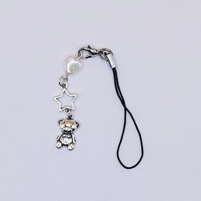 Originaalsed DIY käsitsi valmistatud armsad telefonivõrud Y2K naiste ripats Kawaii võtmehoidja rihmapael koos tähepärliga karu multifilmitarvikutega