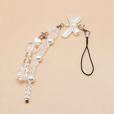 Originaalsed DIY käsitsi valmistatud armsad telefonivõrud Y2K naiste ripats Kawaii võtmehoidja rihmapael koos tähepärliga karu multifilmitarvikutega