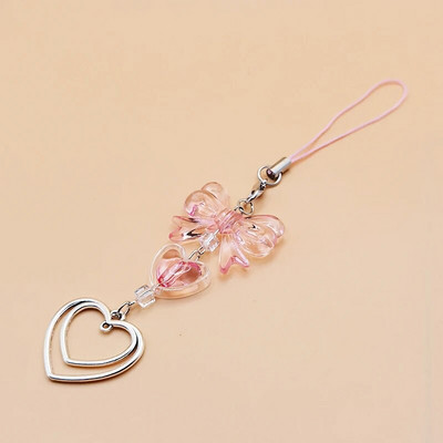 Originaalsed DIY käsitsi valmistatud armsad telefonivõrud Y2K naiste ripats Kawaii võtmehoidja rihmapael koos tähepärliga karu multifilmitarvikutega