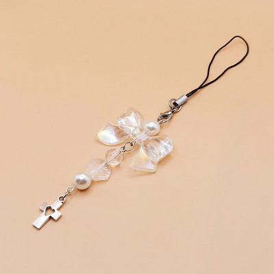 Originaalsed DIY käsitsi valmistatud armsad telefonivõrud Y2K naiste ripats Kawaii võtmehoidja rihmapael koos tähepärliga karu multifilmitarvikutega