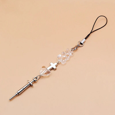 Originaalsed DIY käsitsi valmistatud armsad telefonivõrud Y2K naiste ripats Kawaii võtmehoidja rihmapael koos tähepärliga karu multifilmitarvikutega