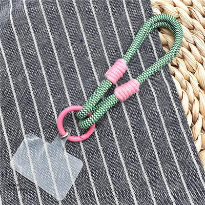 Tālruņa krāsu ķēde, noņemama mobilā tālruņa siksna Pretnozaudēšanas virves vasaras ķēdes rotaslietas Tālruņa plaukstas siksnas piekārtiem virves ornamentiem