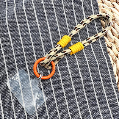 Tālruņa krāsu ķēde, noņemama mobilā tālruņa siksna Pretnozaudēšanas virves vasaras ķēdes rotaslietas Tālruņa plaukstas siksnas piekārtiem virves ornamentiem